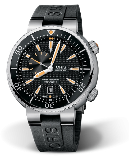 Oris 01 743 7609 8454-07 4 24 34EB : Divers Small Second - Date Stainless Steel / Black / Rubber