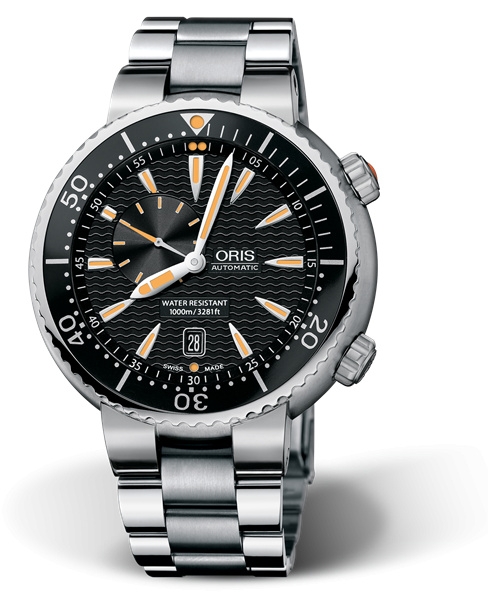 Oris 01 743 7609 8454-07 8 24 01PEB : Divers Small Second - Date Stainless Steel / Black / Bracelet