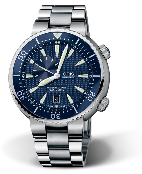 Oris 01 743 7609 8555-07 8 24 01PEB : Divers Small Second - Date Stainless Steel / Blue / Bracelet