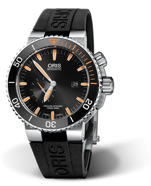 Oris 01 743 7709 7184-Set RS : Aquis Carlos Coste Limited Edition IV / Rubber