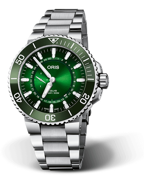 Oris 01 743 7734 4187-Set : Aquis Small Seconds Date 43.5 Hangang Limited Edition