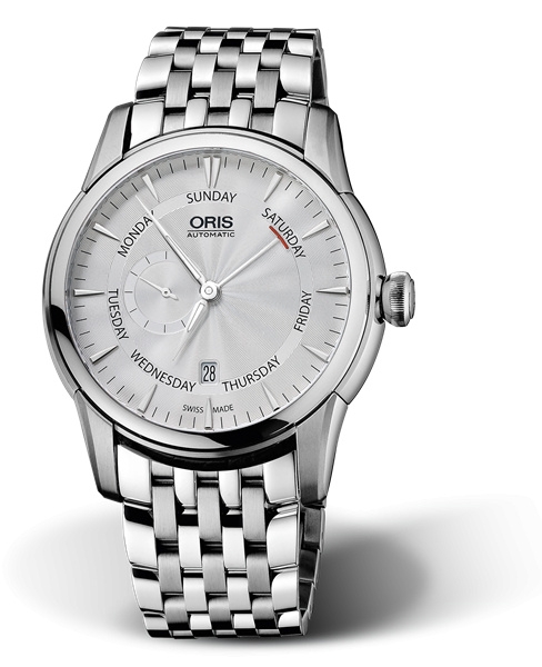 Oris 01 745 7666 4051-07 8 23 77 : Artelier Small Second Pointer Day 44 Stainless Steel / Silver / Bracelet