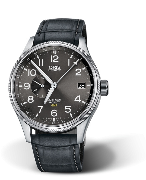 Oris 01 748 7710 4063-07 5 22 06FC : Big Crown ProPilot GMT Stainless Steel / Grey