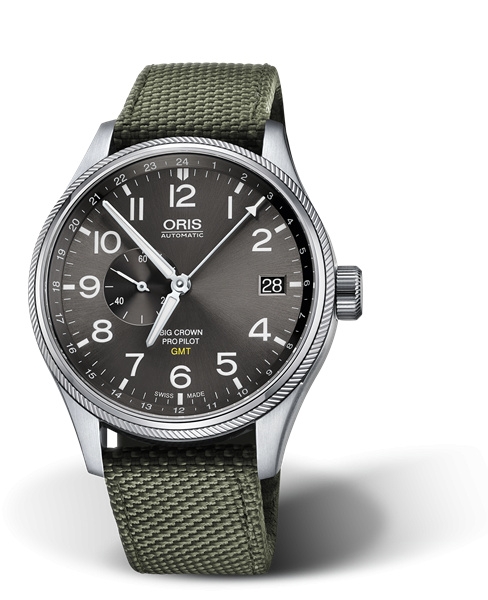 Oris 01 748 7710 4063-07 5 22 14FC : Big Crown ProPilot GMT Stainless Steel / Grey