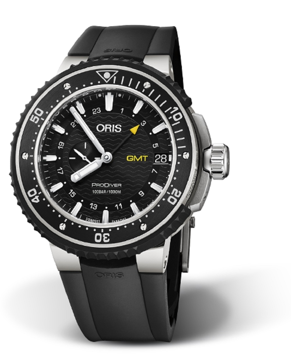 Oris 01 748 7748 7154-07 4 26 74TEB : ProDiver GMT Titanium / Black / Rubber