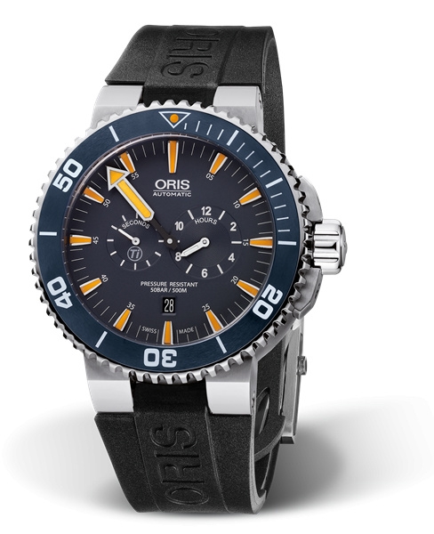 Oris 01 749 7663 7185-Set RS : Aquis Tubbataha Limited Edition / Rubber