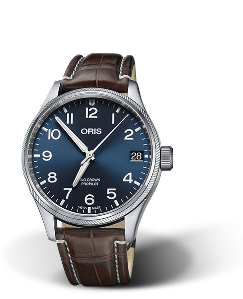 Oris 01 751 7697 4065-07 1 20 72FC : Big Crown ProPilot Big Date Stainless Steel / Blue