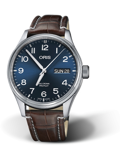 Oris 01 752 7698 4065-07 1 22 72FC : Big Crown ProPilot Big Day Date Stainless Steel / Blue