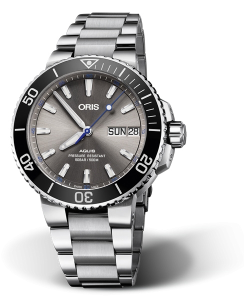 Oris 01 752 7733 4183-Set MB : Aquis Big Day Date 45.5 Hammerhead / Bracelet