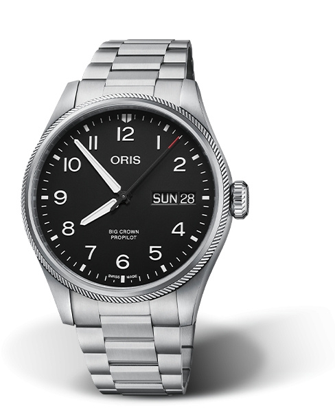Oris 01 752 7760 4164-07 8 22 08 : Big Crown ProPilot Big Day Date Stainless Steel / Black / Bracelet