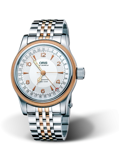 Oris 01 754 7543 4361-07 8 20 63 : Big Crown Pointer Date 40 Stainless Steel - Rose Gold / Silver / Bracelet