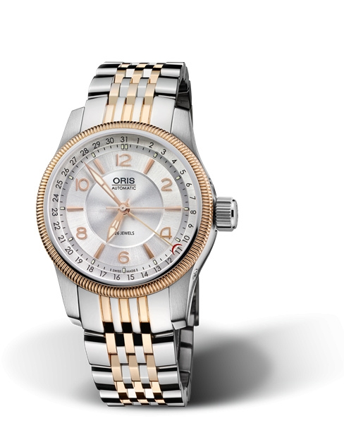Oris 01 754 7628 4361-07 8 20 78 : Big Crown Pointer Date 40 Stainless Steel - Rose Gold / Silver / Bracelet