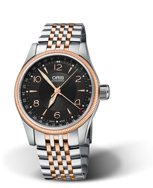 Oris 01 754 7679 4334-07 8 20 32 : Big Crown Pointer Date 40 Stainless Steel - Rose Gold / Bracelet