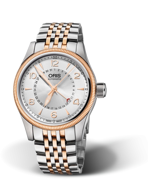 Oris 01 754 7679 4361-07 8 20 32 : Big Crown Pointer Date 40 Stainless Steel - Rose Gold / Silver / Bracelet