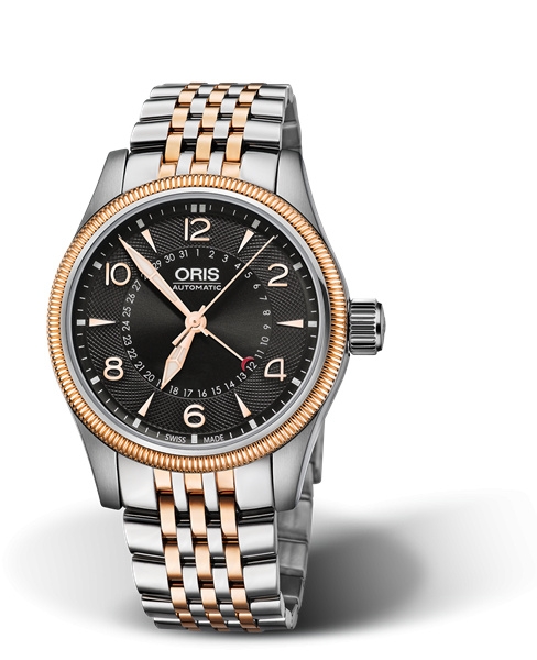 Oris 01 754 7679 4364-07 8 20 32 : Big Crown Pointer Date 40 Stainless Steel - Rose Gold / Black / Bracelet
