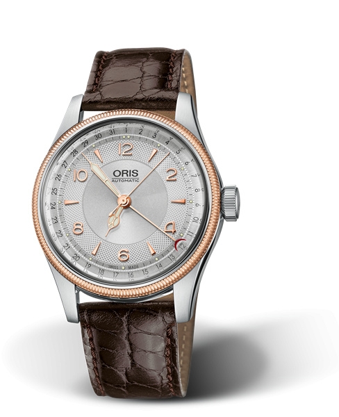 Oris 01 754 7696 4361-07 5 20 52 : Big Crown Pointer Date 40 Stainless Steel - Rose Gold / Silver