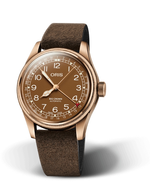Oris 01 754 7741 3166-07 5 20 74BR : Big Crown Original Pointer Date 40 Bronze / Brown