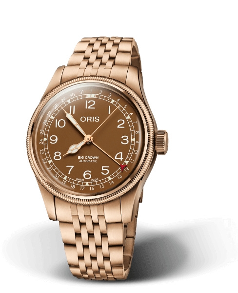 Oris 01 754 7741 3166-07 8 20 01 : Big Crown Original Pointer Date 40 Bronze / Brown / Bracelet
