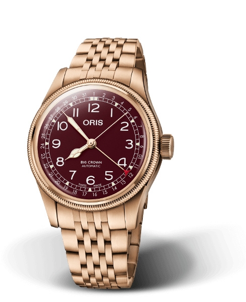 Oris 01 754 7741 3168-07 8 20 01 : Big Crown Original Pointer Date 40 Bronze / Red / Bracelet