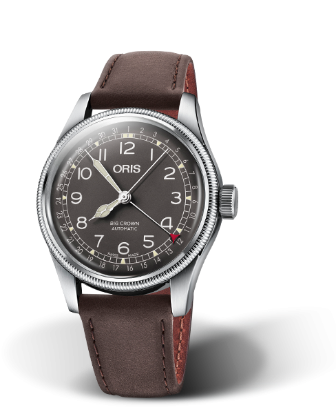 Oris 01 754 7741 4064-07 5 20 64 : Big Crown Pointer Date 40 Stainless Steel / Black / Strap