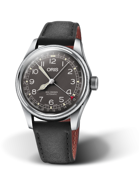 Oris 01 754 7741 4064-07 5 20 65 : Big Crown Pointer Date 40 Stainless Steel / Black / Strap