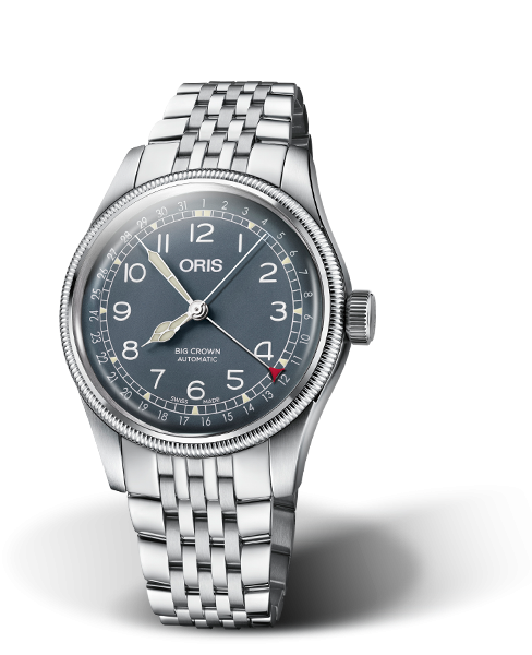 Oris 01 754 7741 4065-07 8 20 22 : Big Crown Pointer Date 40 Stainless Steel / Blue / Bracelet