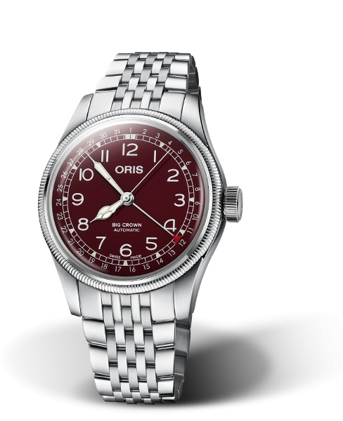 Oris 01 754 7741 4068-07 8 20 22 : Big Crown Pointer Date 40 Stainless Steel / Red / Bracelet