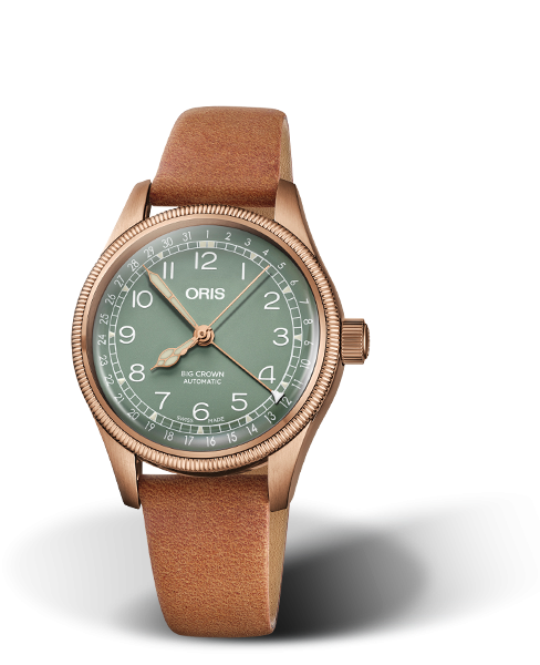 Oris 01 754 7749 3167-07 5 17 66BR : Big Crown Pointer Date 36 Bronze / Green / Strap