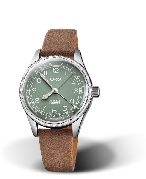 Oris 01 754 7749 4067-07 5 17 68G : Big Crown Pointer Date 36 Stainless Steel / Green