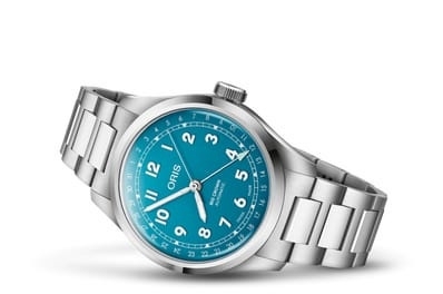 Oris 01 754 7798 4065-07 8 20 06 : Big Crown Pointer Date 40 Stainless Steel / Turquoise / Bracelet