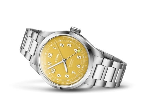 Oris 01 754 7798 4069-07 8 20 06 : Big Crown Pointer Date 40 Stainless Steel / Yellow / Bracelet