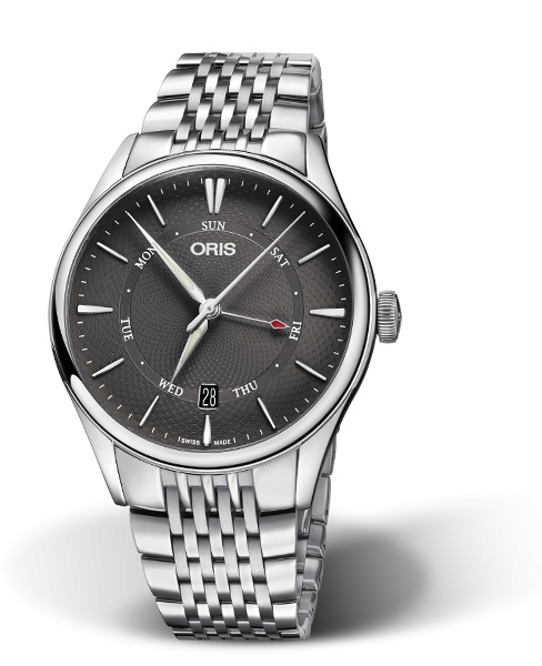 Oris 01 755 7742 4053-07 8 21 79 : Artelier Pointer Day Date 40 Stainless Steel / Grey / Bracelet