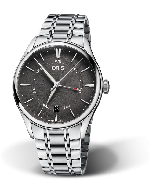 Oris 01 755 7742 4053-07 8 21 88 : Artelier Pointer Day Date 40 Stainless Steel / Grey / Bracelet