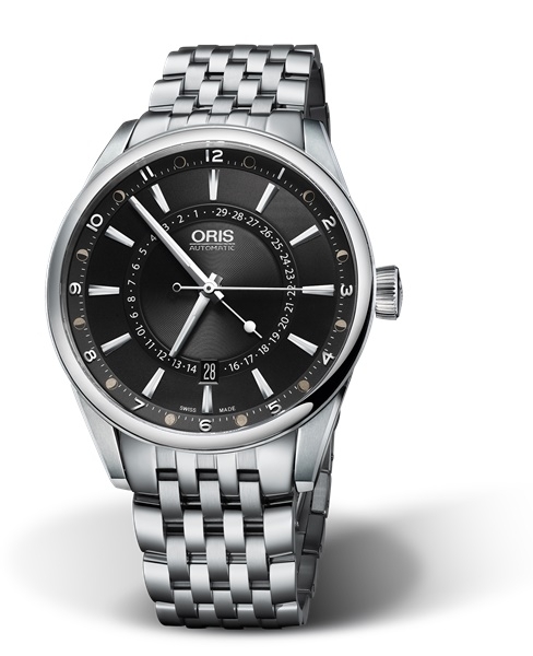 Oris 01 761 7691 4054-07 8 21 80 : Artix Pointer Moon Date Stainless Steel / Black / Bracelet