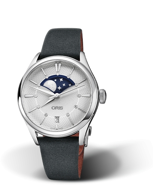 Oris 01 763 7723 4051-07 5 18 34FC : Artelier Grande Lune Date 36 Stainless Steel / Silver