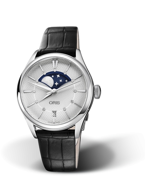 Oris 01 763 7723 4051-07 5 18 64FC : Artelier Grande Lune Date 36 Stainless Steel / Silver