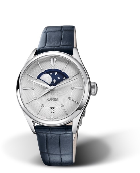 Oris 01 763 7723 4051-07 5 18 66FC : Artelier Grande Lune Date 36 Stainless Steel / Silver