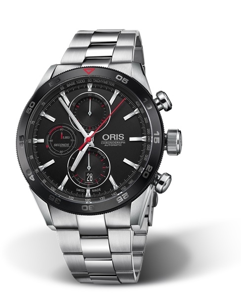Oris 01 774 7661 4424-07 8 22 87 : Artix GT Chronograph Stainless Steel - Ceramic / Black / Bracelet
