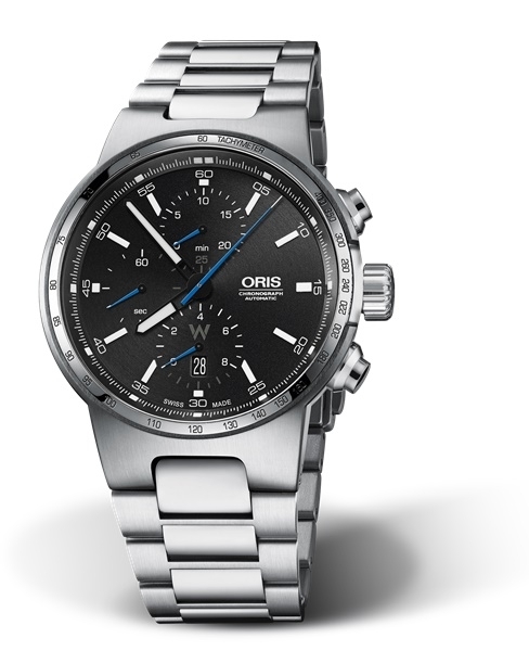 Oris 01 774 7717 4154-07 8 24 50 : Williams Chronograph Stainless Steel / Black / Bracelet