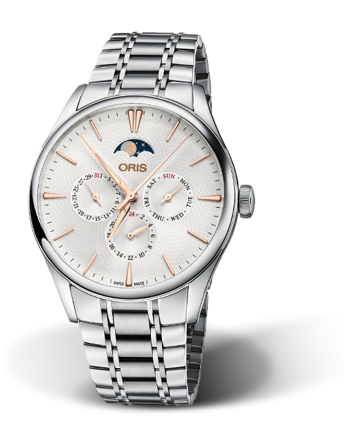 Oris 01 781 7729 4031-07 8 21 88 : Artelier Complication 40 Stainless Steel / Silver / Bracelet