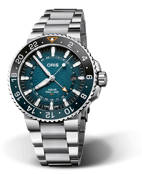 Oris 01 798 7754 4175-Set : Aquis GMT 43.5 Whale Shark Limited Edition