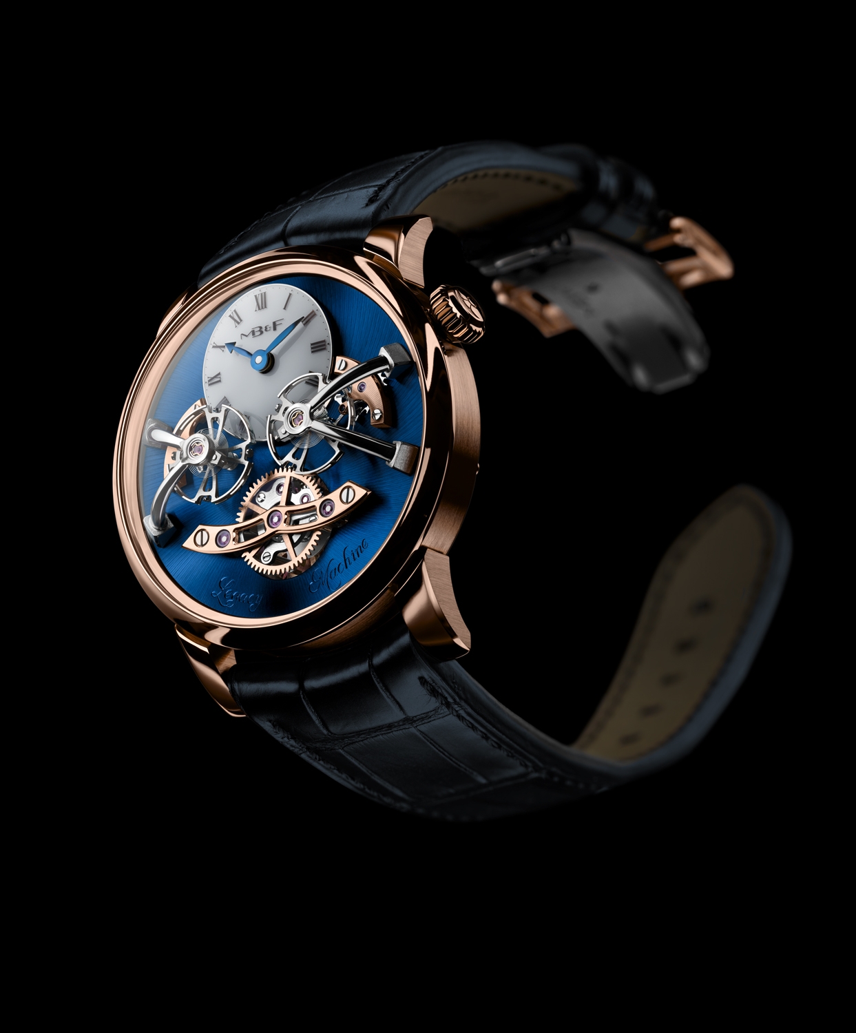 MB&F 02.RL.B : Legacy Machine N°2 LM2 Red Gold / Blue