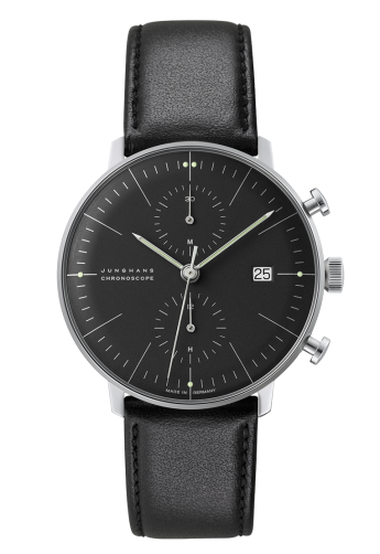 Junghans 027/4601.00v : Max Bill Chronoscope Black Stick