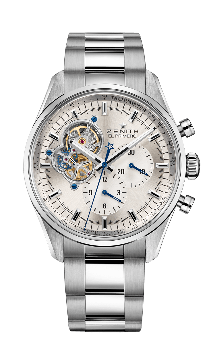 Zenith 03.2040.4061/01.M2040 : El Primero Chronomaster Open Stainless Steel / Silver / Bracelet