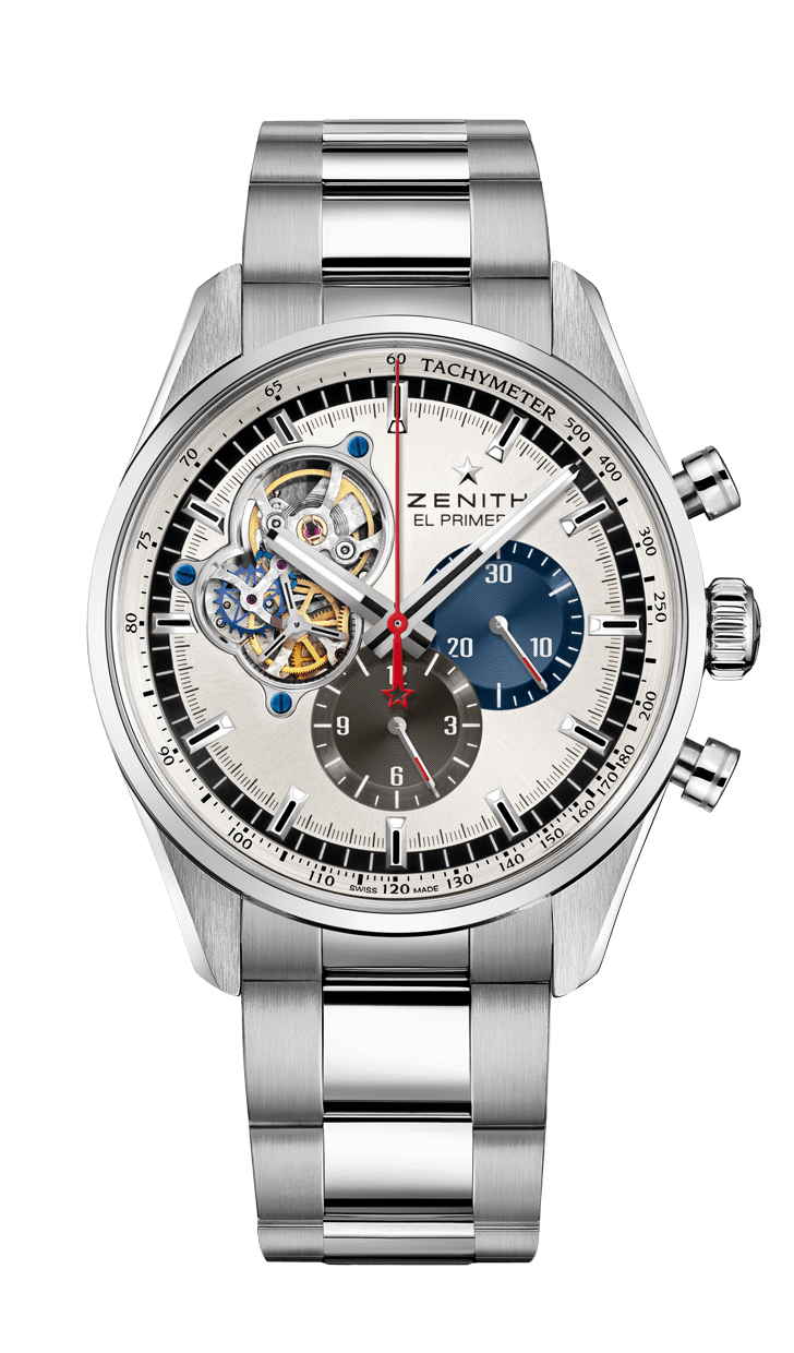 Zenith 03.2040.4061/69.M2040 : El Primero Chronomaster Open Stainless Steel / Silver 1969 / Bracelet