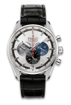 Zenith 03.2041.4052/69.C496 : El Primero Striking 10th Stainless Steel / Silver / Alligator