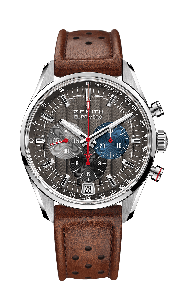Zenith 03.2046.400/25.C771 : El Primero Chronomaster 42 Stainless Steel / Anthracite / Strap / Classic Cars
