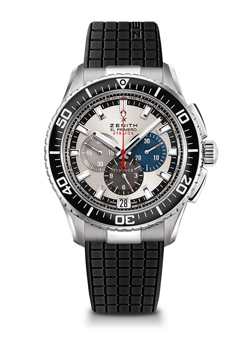 Zenith 03.2066.405/69.R515 : El Primero Stratos Flyback Tribute to Felix Baumgartner