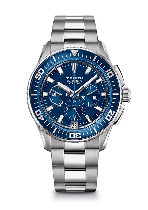 Zenith 03.2067.405/51.M2060 : El Primero Stratos Flyback Blue Bracelet
