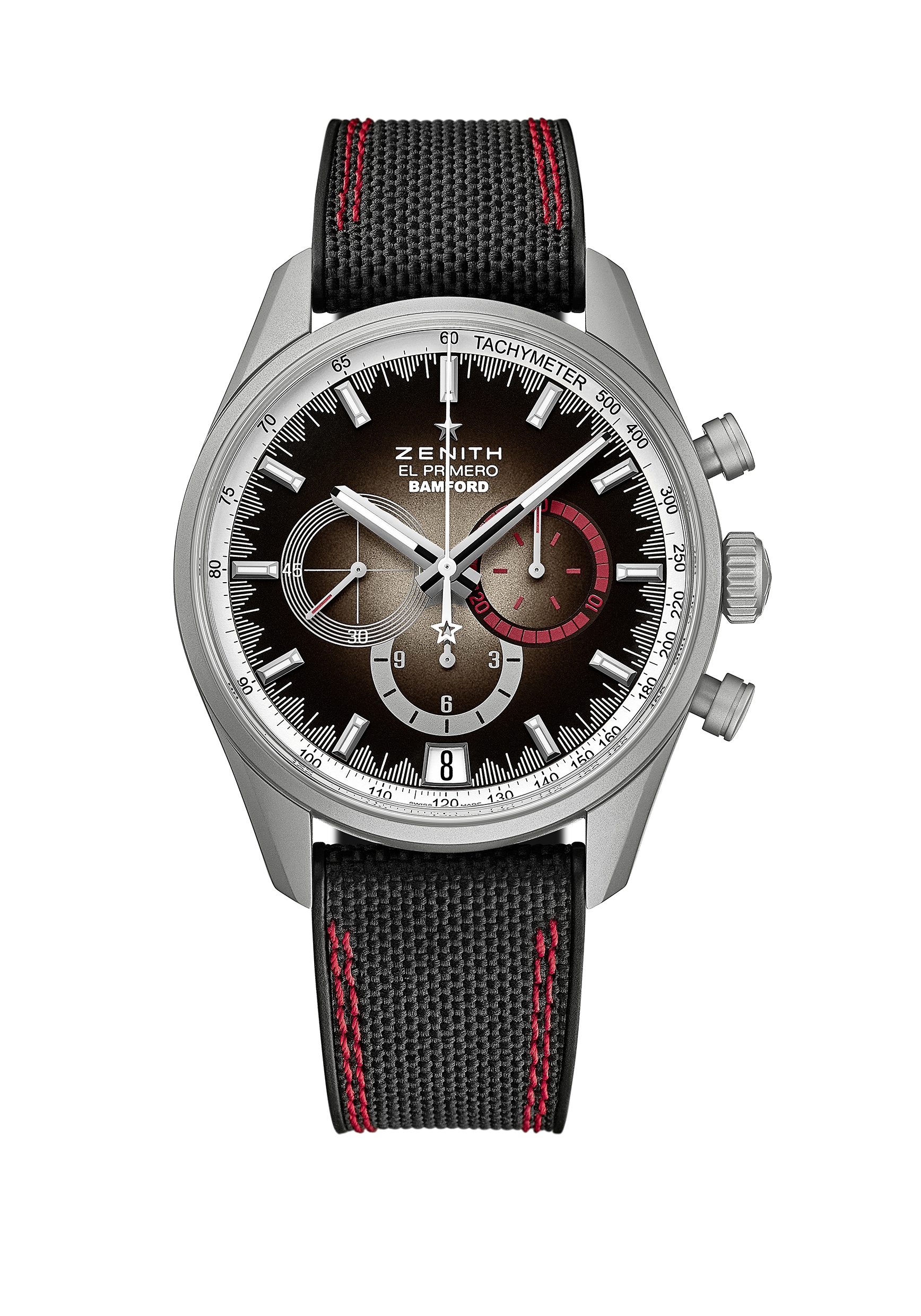 Zenith 03.2082.400/02.R830 : Chronomaster El Primero Radar Stainless Steel / Brown / Rubber
